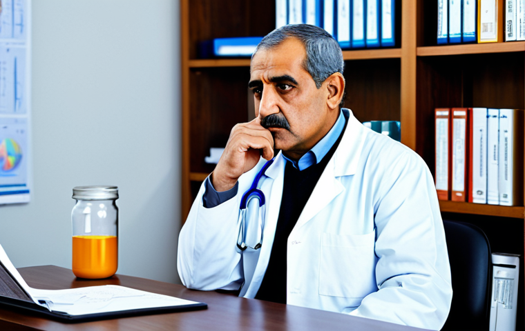 의학 이론과 실무의 차이 - Image Prompt 1: The Diagnostic Detective's Quandary**