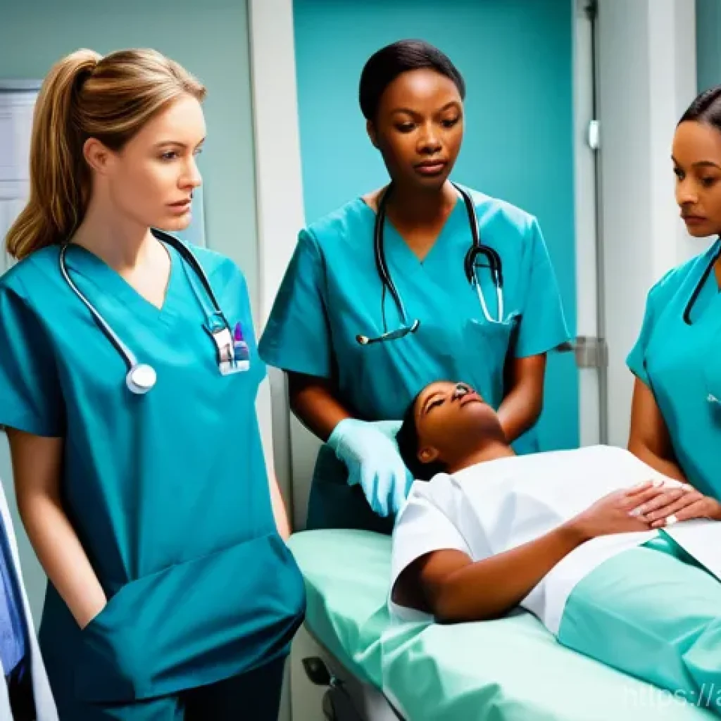 의료 현장에서 배운 팀 리더십 - **Prompt:** A highly detailed, realistic image of an intense, high-pressure emergency room during a ...